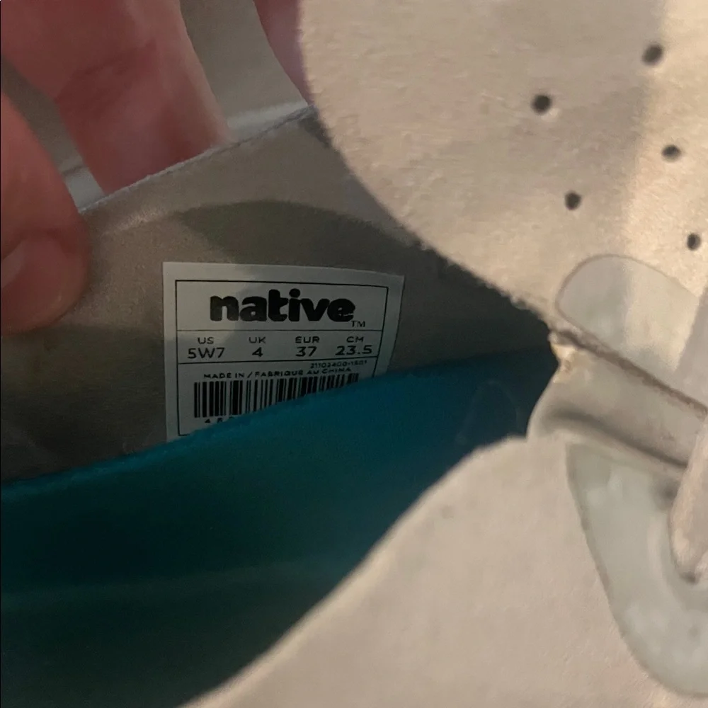Native Shoes Women's Light Gray Athletic Sneakers